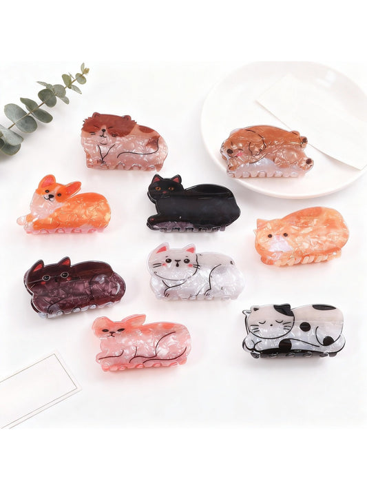 Beau - Kitten and Puppy Themed Claw Clip