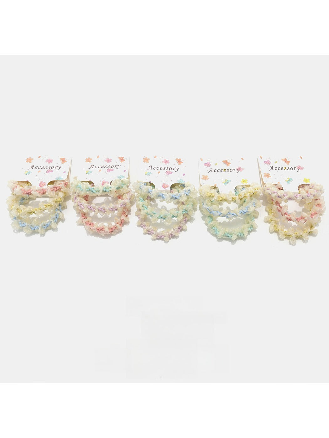 Gifty - 3 Piece Mesh Spiral Scrunchies