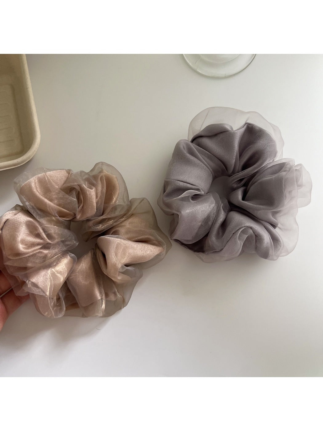 Gifty - Double Layer Mesh Scrunchie Hair Tie
