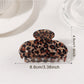 Beau - Leopard Print Half Moon Claw Clip