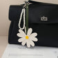 Keypus - Daisy Flower PU Keyring Bag Charm Keychain