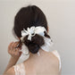Gifty - Polyester Lace Bow Round Design Hair Tie