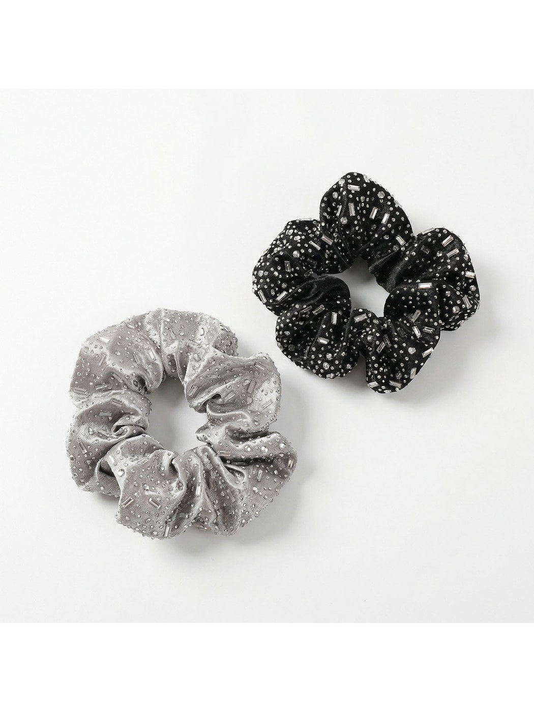 Gifty - Rhinestone Embellished High Elastic Scrunchie