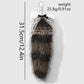 Keypus - Lace Bow Plush Tail Hanging Keychain