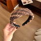 Gifty - Cozy Knit Headband Color Block Design