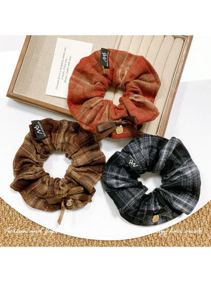 Gifty - Plaid Vintage Hair Ring