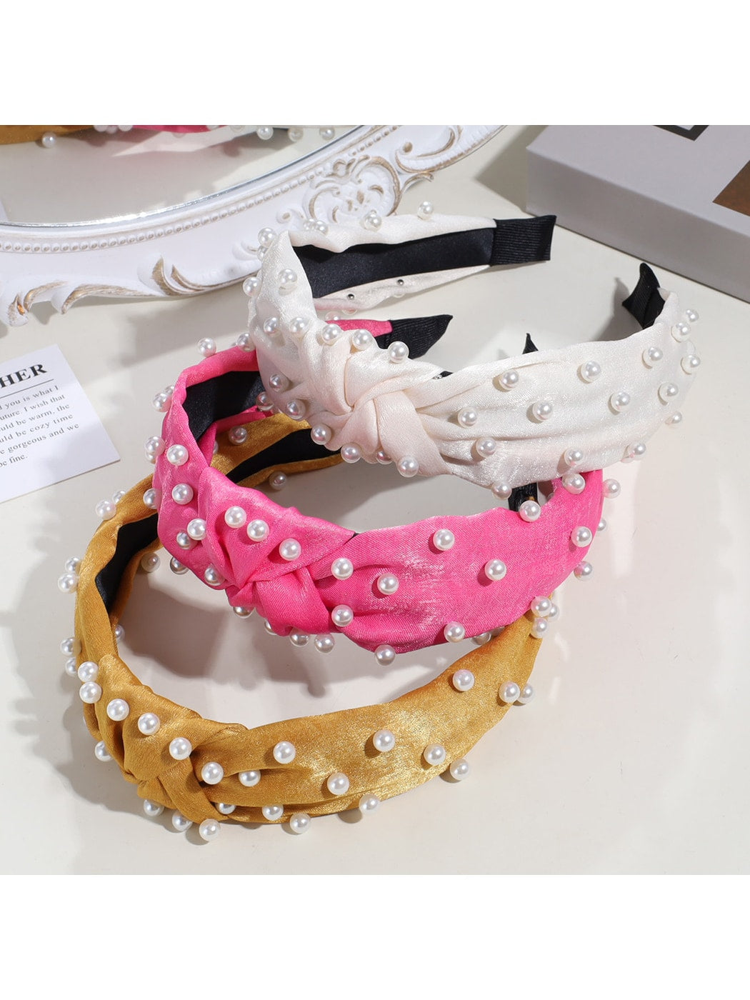 Gifty - Women's Knotted Fabric Wide Headband