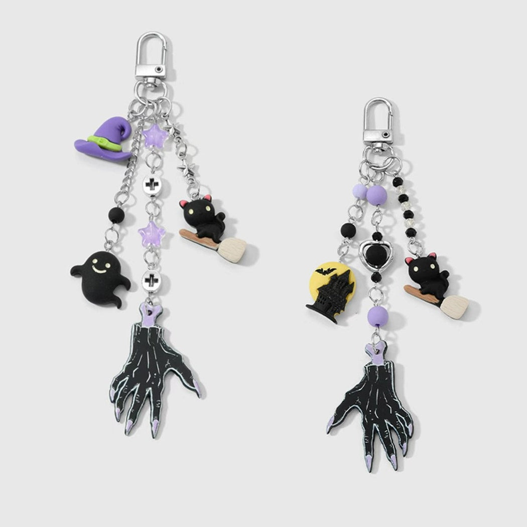 Keypus - Halloween Black Palm Pendant Keychain