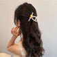 Beau - Rounded Geometric Alloy and Acrylic Claw Clip