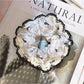 Gifty - Chic Black Floral Lace Scrunchie