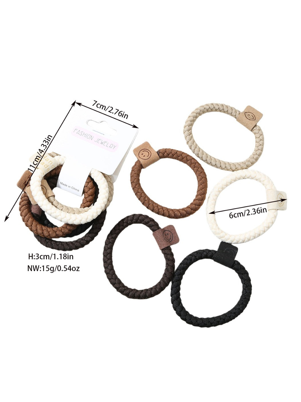 Gifty - Valentines Day Minimalist Hair Ties Set