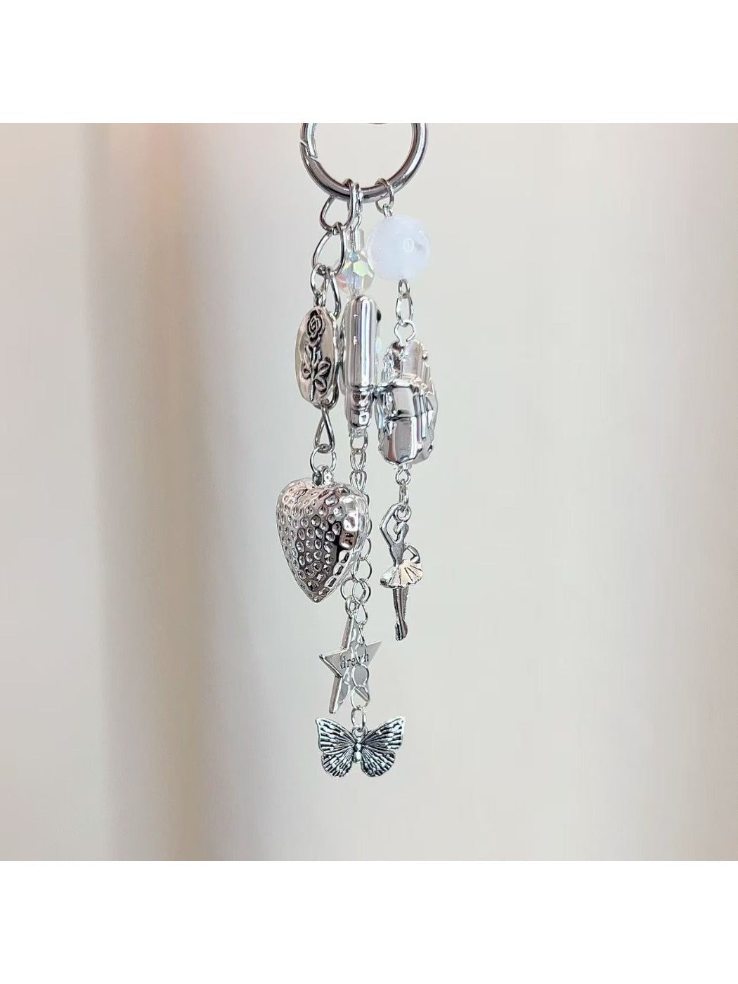 Keypus - Heart Shaped Bow Charm Keychain