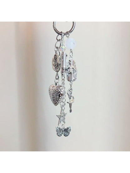 Keypus - Heart Shaped Bow Charm Keychain