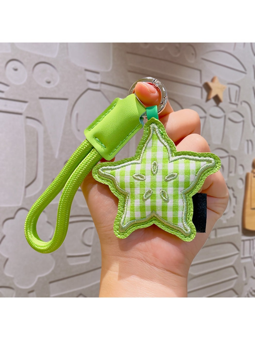 Keypus - Creative Plaid Fruit Keychain