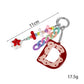 Keypus - Acrylic Letter Star Bead Chain Detail Keychain