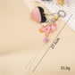 Keypus - Two Tone Heart Letter Bag Charm Keychain