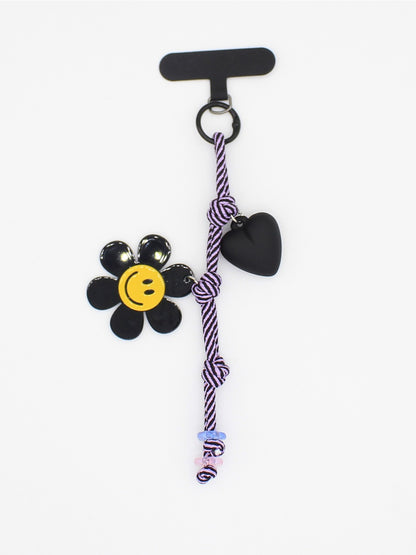 Keypus - Sunflower Smiley-Shaped Keychain