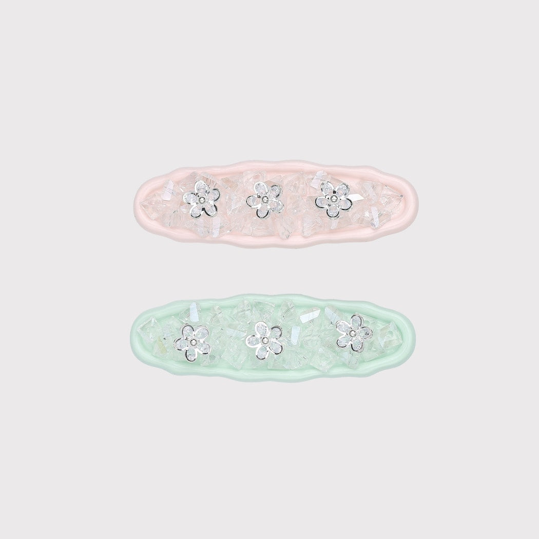 Beau - Sweet Pastel Floral Wavy Hair Clip
