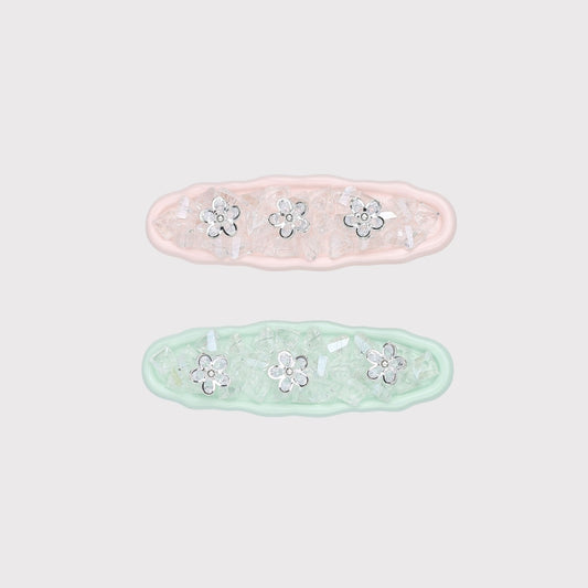 Beau - Sweet Pastel Floral Wavy Hair Clip
