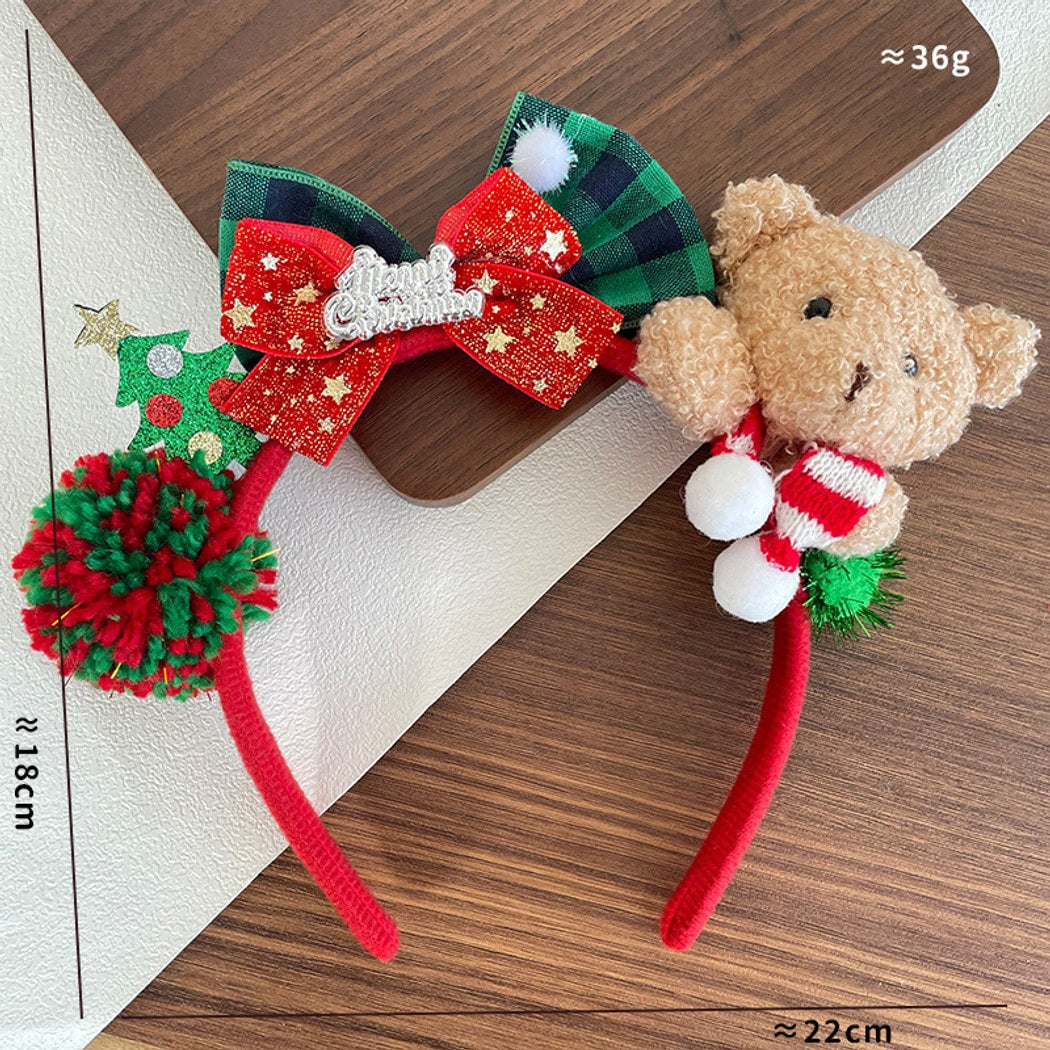 Gifty - Christmas Cute Bear Detail Decorative Headband
