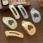 Beau - Marbled Heart Cutout Acrylic Hair Clip