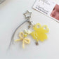 Keypus - Acrylic Clover Bow Beaded Bag Charm Keychain