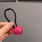 Gifty - Glossy Ball Decoration High Elastic Hair Tie