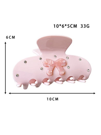 Beau - Bow Design Acetate Fiber Hair Claw Clip