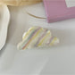 Beau - Striped Cloud-Shaped Hair Clip