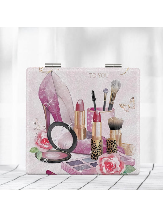 Mirroray - Pink Graffiti Theme Makeup Mirror