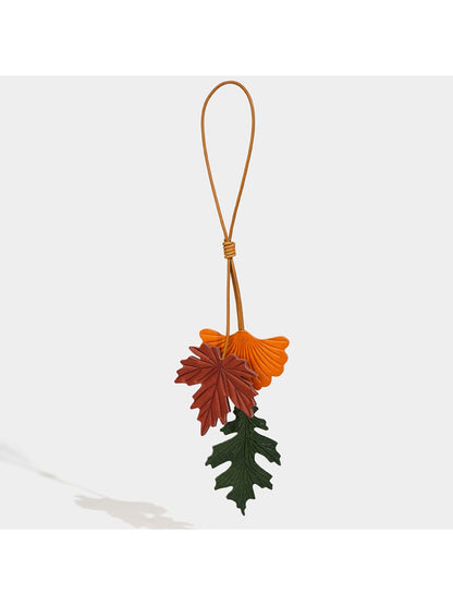 Keypus - Botanical Leaf-Shaped Charm Keychain