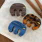 Beau - Vintage Leopard Print M Shape Claw Clip