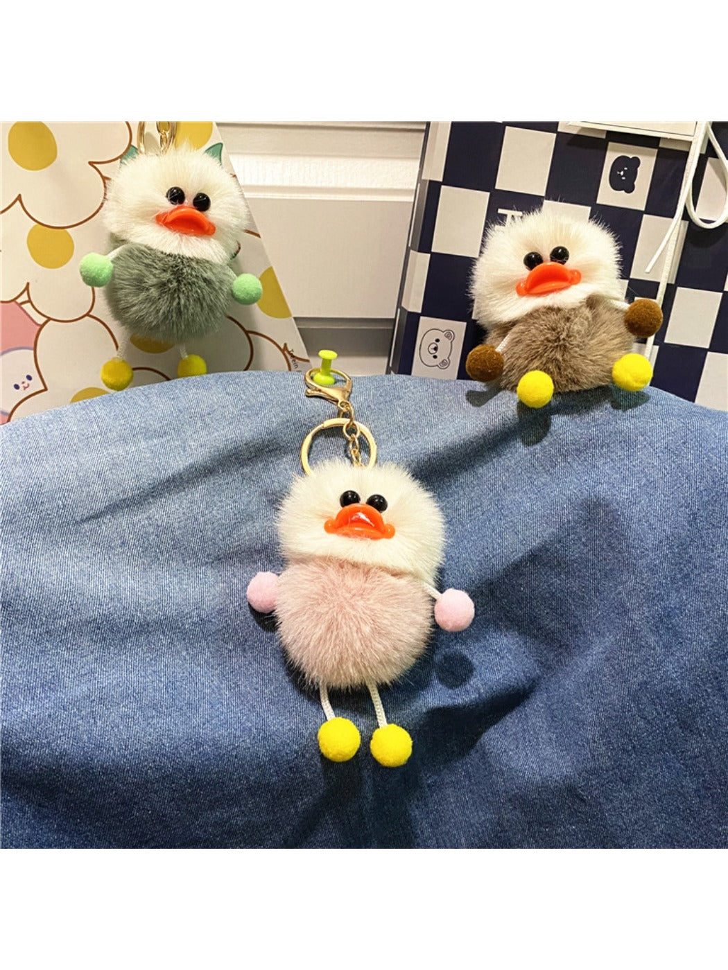 Keypus - Cute Duck Plush Bag Charm Keychain