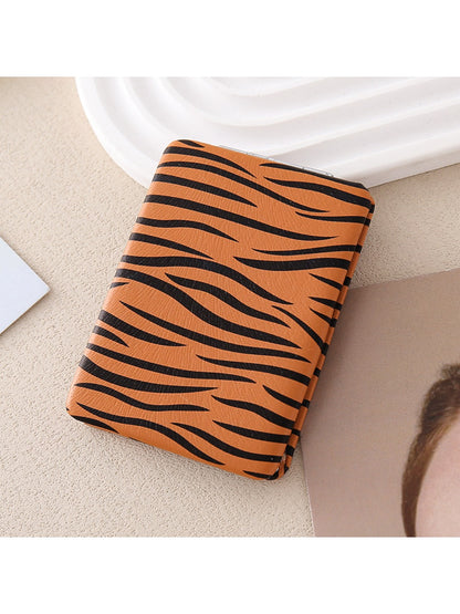 Mirroray - Minimalist Zebra Print Folding Makeup Mirror