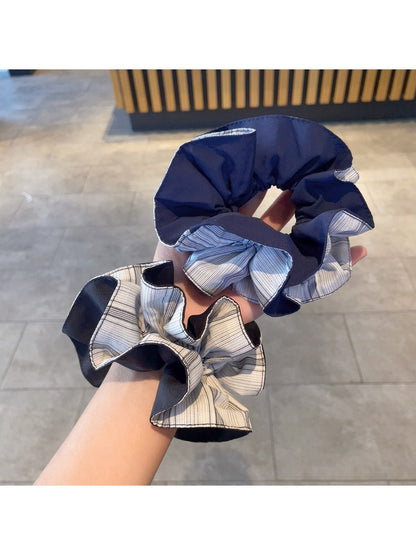 Gifty - Color-Blocked Double-Layer Scrunchie