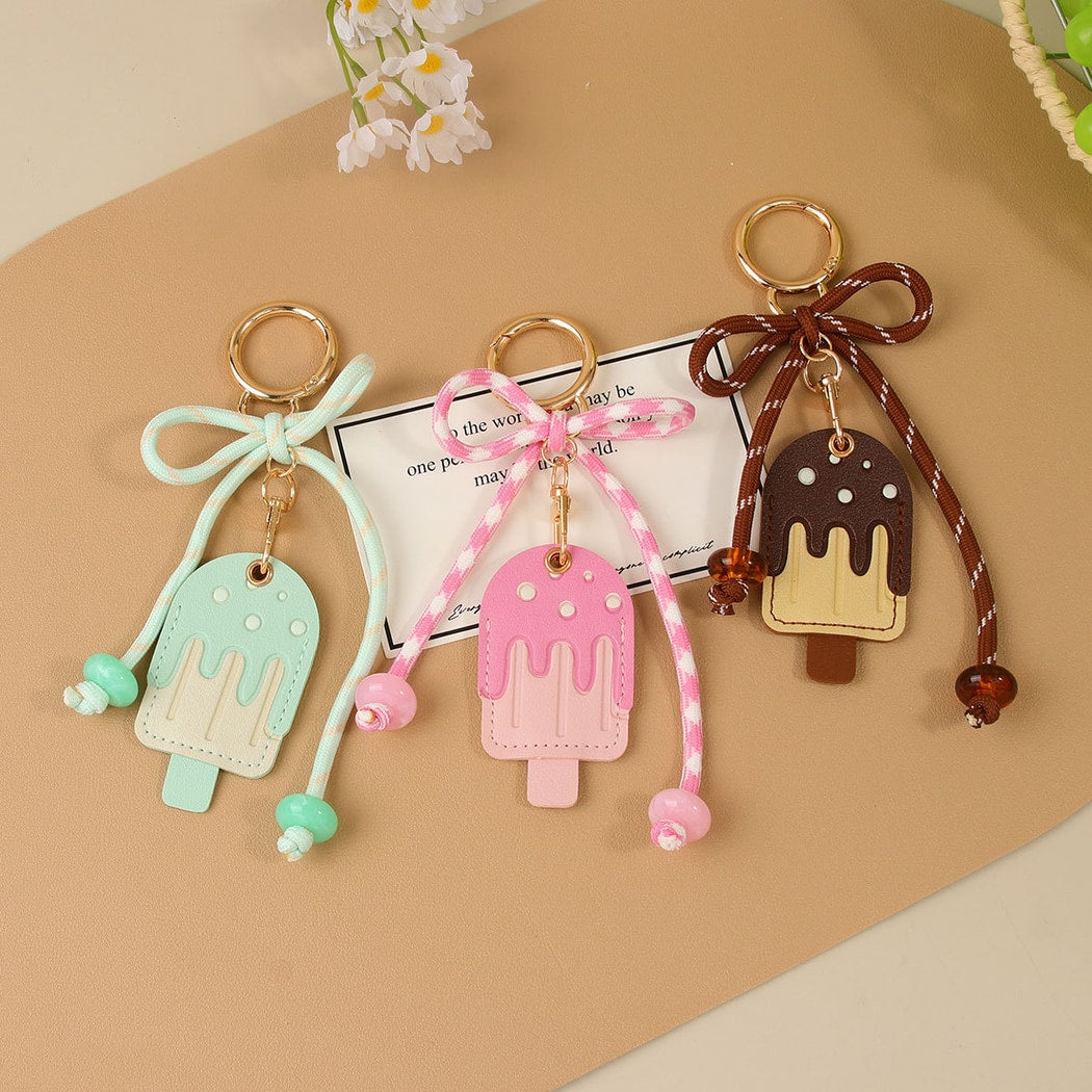 Keypus - Cute Ice Cream Shaped Bag Charm Keychain