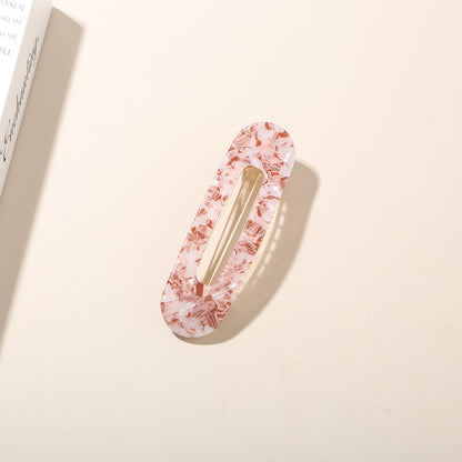 Beau - Oval Print Acetate Hair Clip