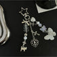 Keypus - Butterfly Heart Beaded Bag Charm Keychain