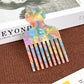 Camerow - Fashionable Marble Pattern Acetate Hair Comb