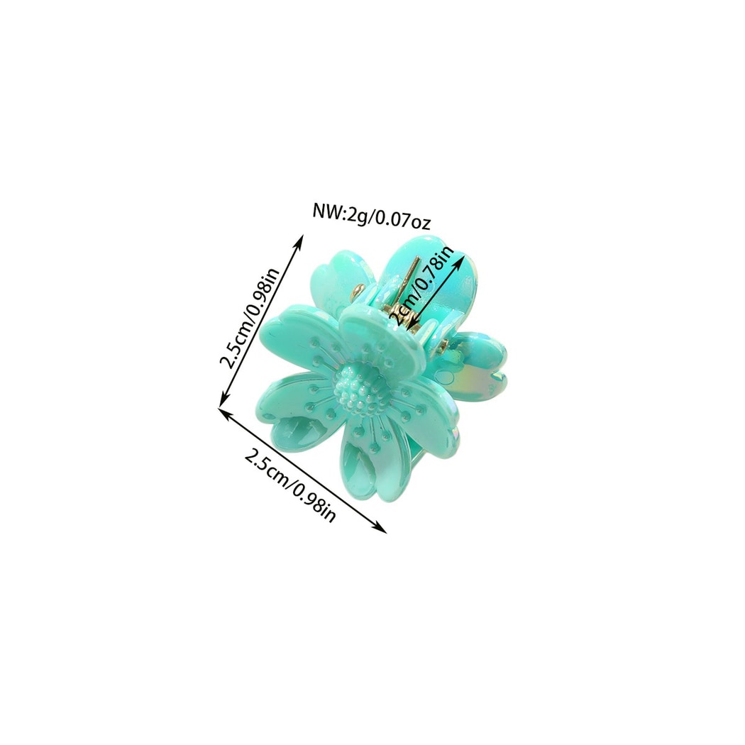 Beau - Glossy Petal Flower PS Claw Clip