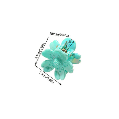 Beau - Glossy Petal Flower PS Claw Clip