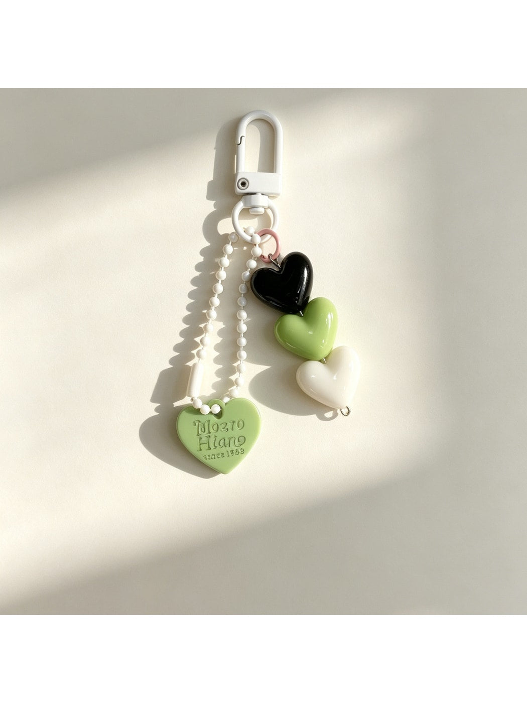 Keypus - Modern Minimalist Heart Bag Charm Keychain