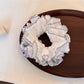 Gifty - Double Layer Lace Trim Polyester Scrunchie