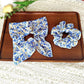 Gifty - Floral Print Polyester Fabric Scrunchie