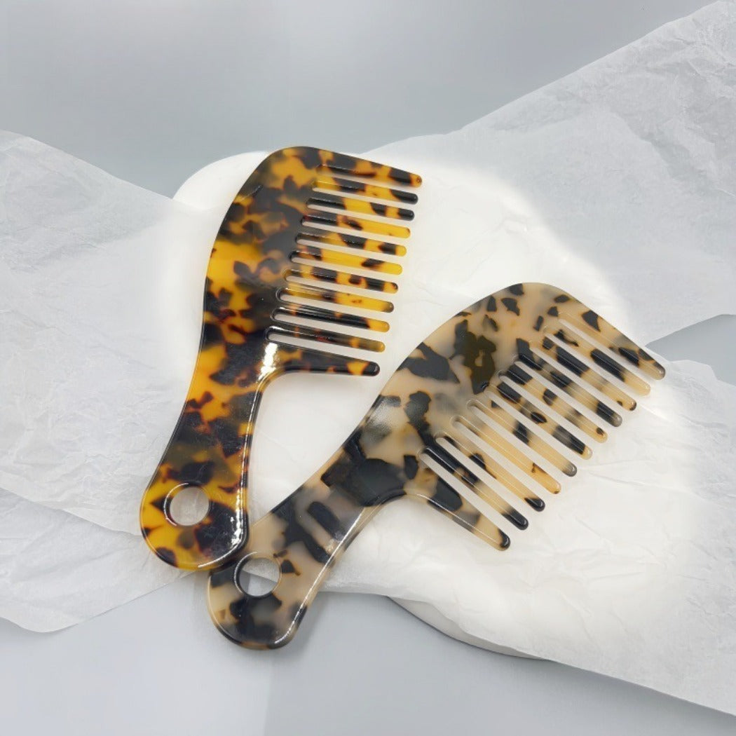 Camerow - Wide-Handle Mixed-Pattern Styling Comb