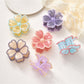 Beau - Glossy Petal Flower Plastic Hair Claw Clip