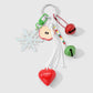 Keypus - Christmas Candy Snowflake Bell Keychain