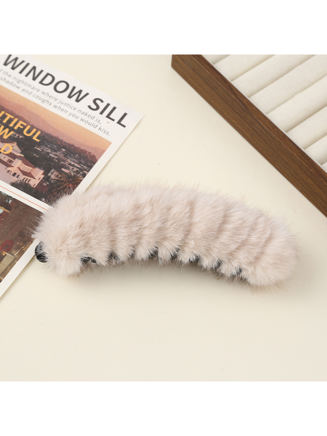 Beau - Soft Solid Color Curved Banana Claw Clip