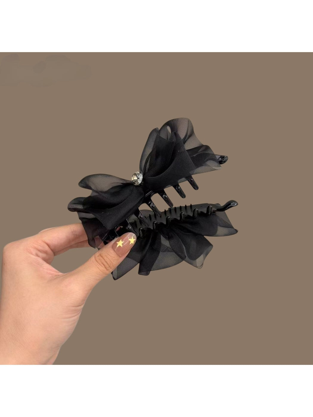 Beau - Solid Layered Bow Banana Clip
