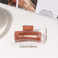Beau - Minimalist Square Openwork Hair Claw Clip